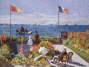 Claude Monet Jardin a Sainte Adresse oil on canvas